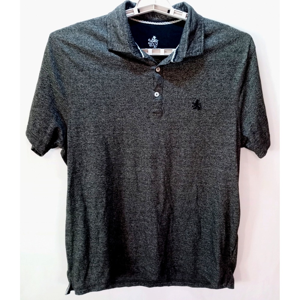 Rugby University Men's Polo Shirt, XL, Charcoal Heather